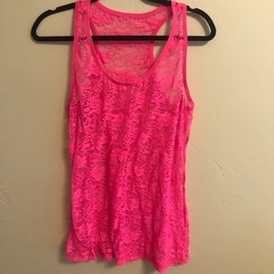 Lace tank top